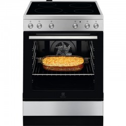 Electrolux LKR64001OX Κουζίνα με Κεραμικές Εστίες Inox POP Διακόπτες