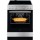 Electrolux LKR64001OX Κουζίνα με Κεραμικές Εστίες Inox POP Διακόπτες
