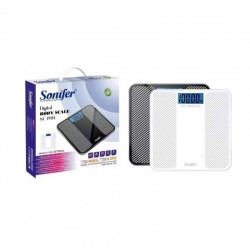 SONIFER Ψηφιακή ζυγαριά σώματος μαύρη έως 180kg