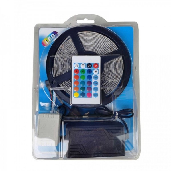 LED RGB Ταινία τροφοδοσίας 12V 5m