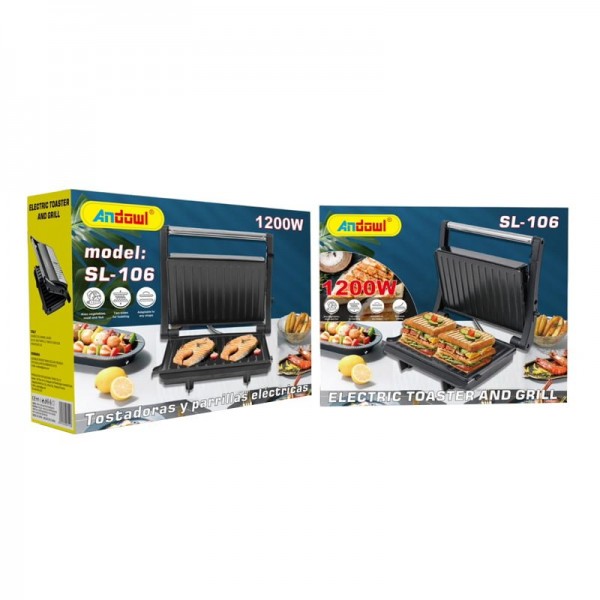 Andowl SL-106 Τοστιέρα Γκριλιέρα 1200W 220V