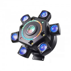 Επαγγελματικό Φωτορυθμικό Φωτιστικό LED Εφέ Πίστας 6 Μάτια