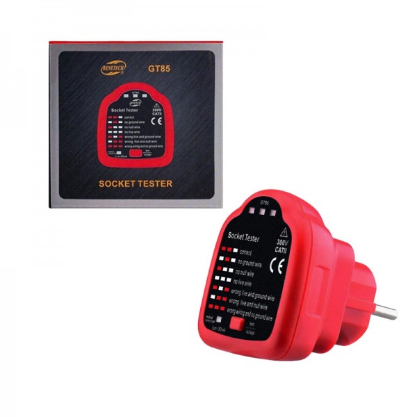 Benetech Δοκιμαστής Πρίζας Ρεύματος GT85