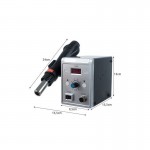 Σταθμός κόλλησης ρεύματος 700W με ρύθμιση θερμοκρασίας & 3 ακροφύσια