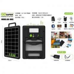 Πολυλειτουργικό πάνελ φόρτισης συσκευών 15W GD-100S