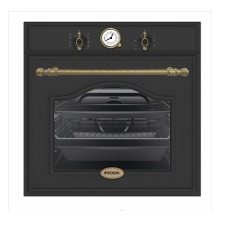 Robin RW-108 Μαύρος Εντοιχιζόμενος Φούρνος Ρετρό