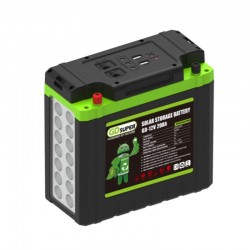 Ηλιακό Σύστημα Φωτισμού & Μπαταρία GDSUPER 12V 20Ah GD-12V20AH