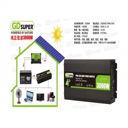 Inverter Καθαρού Ημιτόνου 3000W 12V Μονοφασικό GD-03788