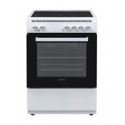 United UFV-68277T Ηλεκτρική Κουζίνα Κεραμική Λευκή με Τηλεσκοπικό Μηχανισμό