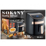 Sokany SK-8011 Φριτέζα Αέρος με Αποσπώμενο Κάδο 3.5lt Μαύρη