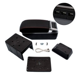 Τεμπέλης αυτοκινήτου universal με 7 θύρες USB, ποτηροθήκη & τασάκι