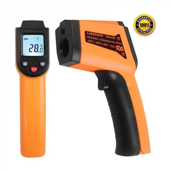 Θερμόμετρο υπερύθρων για θερμοκρασίες από -50°C έως 400°C με αναλογία απόστασης 12:1 GM400 Θερμόμετρο υπερύθρων για θερμοκρασίες από -50°C έως 400°C με αναλογία απόστασης 12:1 GM400