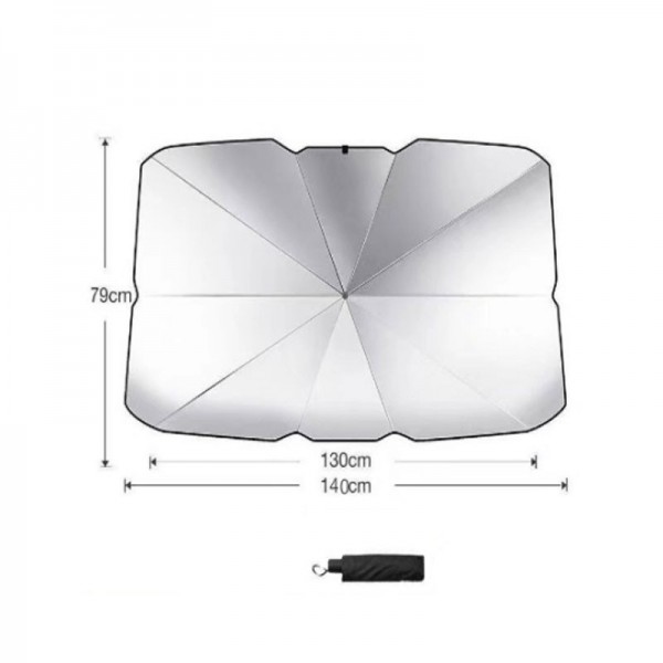 CARSUN Ομπρέλα ηλιοπροστασίας παρμπρίζ αυτοκινήτου 130*79cm C24108 CARSUN Ομπρέλα ηλιοπροστασίας παρμπρίζ αυτοκινήτου 130*79cm C24108