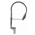 Ψηλή μπαταρία κουζίνας πάγκου με σπιράλ ασημί 60cm P-6 Ψηλή μπαταρία κουζίνας πάγκου με σπιράλ ασημί 60cm P-6