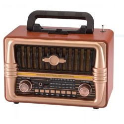 NNS Retro φορητό ραδιόφωνο επαναφορτιζόμενο με bluetooth & USB NS-8079BT