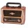 NNS Retro φορητό ραδιόφωνο επαναφορτιζόμενο με bluetooth & USB NS-8079BT