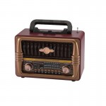 NNS Retro φορητό ραδιόφωνο επαναφορτιζόμενο με bluetooth & USB NS-8079BT