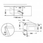 Whirlpool AMW 435/IX Εντοιχιζόμενος Φούρνος Μικροκυμάτων