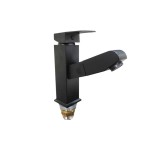 Sanitary Ware Μπαταρία Νιπτήρα Μαύρη με Μίκτη & Ανακλινόμενο Στόμιο Sanitary Ware Μπαταρία Νιπτήρα Μαύρη με Μίκτη & Ανακλινόμενο Στόμιο