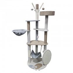Δέντρο Ονυχοδρόμιο για Γάτες με Παιχνίδια 140cm