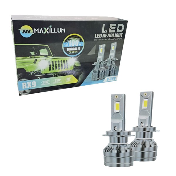 Λάμπες Αυτοκινήτου LED Canbus RX9 10000LM 9-36V H4 Λάμπες Αυτοκινήτου LED Canbus RX9 10000LM 9-36V H4