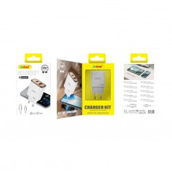 Andowl Φορτιστής κινητού με καλώδιο Lightning με Διπλή USB 35W Q-CD45