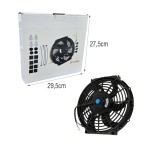 Βεντιλατέρ Ψυγείου Αυτοκινήτου 29cm 10” 12V 80W