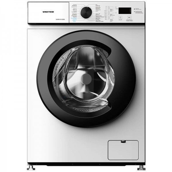 United UWM-6102BS Πλυντήριο Ρούχων 6kg