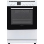 United UFV-68287TP Ηλεκτρική Κουζίνα Κεραμική Λευκή