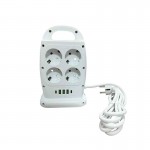 Πολύπριζο Ασφαλείας Μπρος Πίσω με 8 Θύρες και USB Πολύπριζο Ασφαλείας Μπρος Πίσω με 8 Θύρες και USB