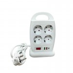 Πολύπριζο Ασφαλείας Μπρος Πίσω με 8 Θύρες και USB Πολύπριζο Ασφαλείας Μπρος Πίσω με 8 Θύρες και USB