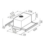 Pyramis Turbo Συρόμενος Απορροφητήρας Inox 065037201 Pyramis Turbo Συρόμενος Απορροφητήρας Inox 065037201