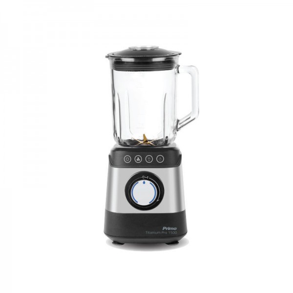 Primo PRBL-40502 Titanium Pro Μπλέντερ με Γυάλινη Κανάτα 1500W Μαύρο/Inox Primo PRBL-40502 Titanium Pro Μπλέντερ με Γυάλινη Κανάτα 1500W Μαύρο/Inox