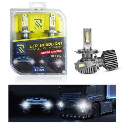 RCHANG LED Canbus λάμπες αυτοκινήτου 120W V60 H4 9-80V W15875