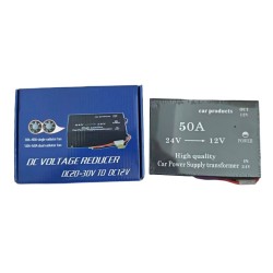 Μετασχηματιστής αυτοκινήτου 50A από 24V σε 12V 