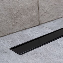 Pestan Karag Confluo Compact Primo Line Ευθύγραμμο Σιφόνι Δαπέδου Μαύρο 850 mm