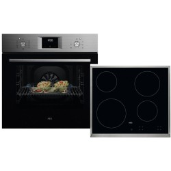 AEG Εντοιχιζόμενο Σετ OU5AB21CM Φούρνος + HK624000XB Εστία