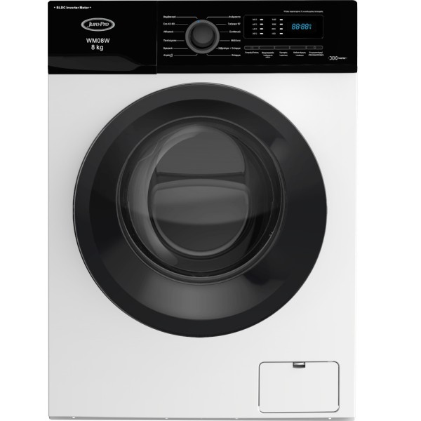 Juro-Pro WM08WA Πλυντήριο Ρούχων 8kg 1400 Στροφών με BLDC Inverter & Ατμό Juro-Pro WM08WA Πλυντήριο Ρούχων 8kg 1400 Στροφών με BLDC Inverter & Ατμό