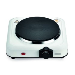 THERMOMAX Επιτραπέζια εστία εμαγιέ 500W 185mm μονή λευκή TX100