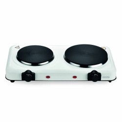 THERMOMAX Επιτραπέζια εστία εμαγιέ διπλή 1000+1500W 155+185mm λευκή TX122