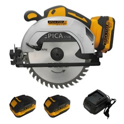 EPICA STAR Φορητό δισκοπρίονο με 2 μπαταρίες 21V EP-10115