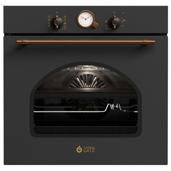 Thermogatz TGS 5580 XL Rustic Εντοιχιζόμενος Φούρνος Ανθρακί 80Lt Thermogatz TGS 5580 XL Rustic Εντοιχιζόμενος Φούρνος Ανθρακί 80Lt
