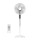 Osio OSF-9010 Λευκός ανεμιστήρας δαπέδου 16”, 3 ταχυτήτων με οθόνη και τηλεχειριστήριο-50W