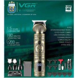 VGR Επαγγελματικό σετ κουρευτικής μηχανής V-106