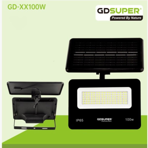 GDSUPER Ηλιακός προβολέας 100W IP65 GD-XX100W