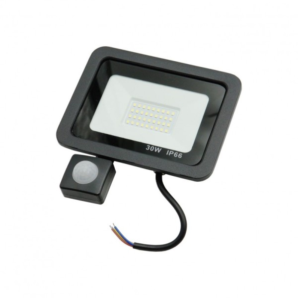 LED προβολέας 220V 30W 16x12cm με φωτοκύτταρο