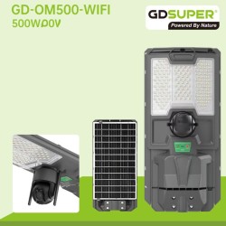 GDSUPER Ηλιακός προβολέας δρόμου 500W με ενσωματωμένη κάμερα ασφαλείας GD-OM500-WIFI