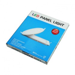 LED Panel light στρογγυλό 18W 6500K 