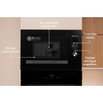 Morris B6129MW Εντοιχιζόμενος Φούρνος Μικροκυμάτων με Grill 25lt Μαύρος