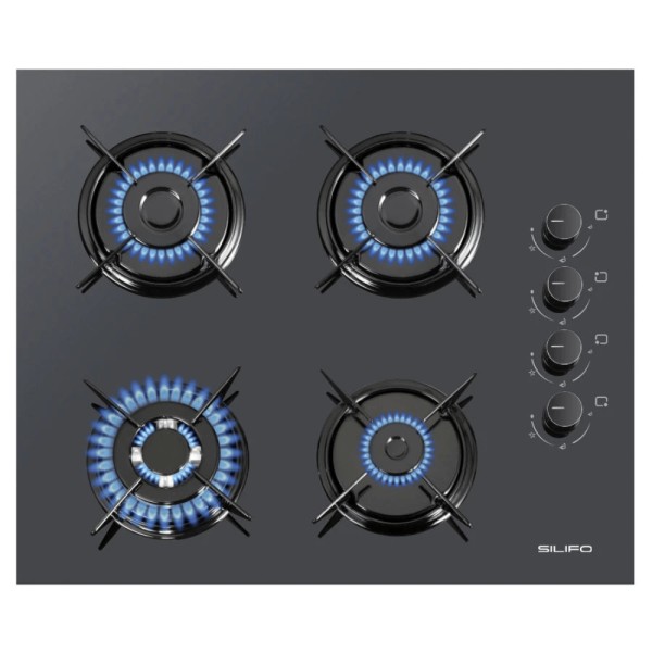 SILIFO SF6107 Εστία Υγραερίου 60cm Μαύρη SILIFO SF6107 Εστία Υγραερίου 60cm Μαύρη